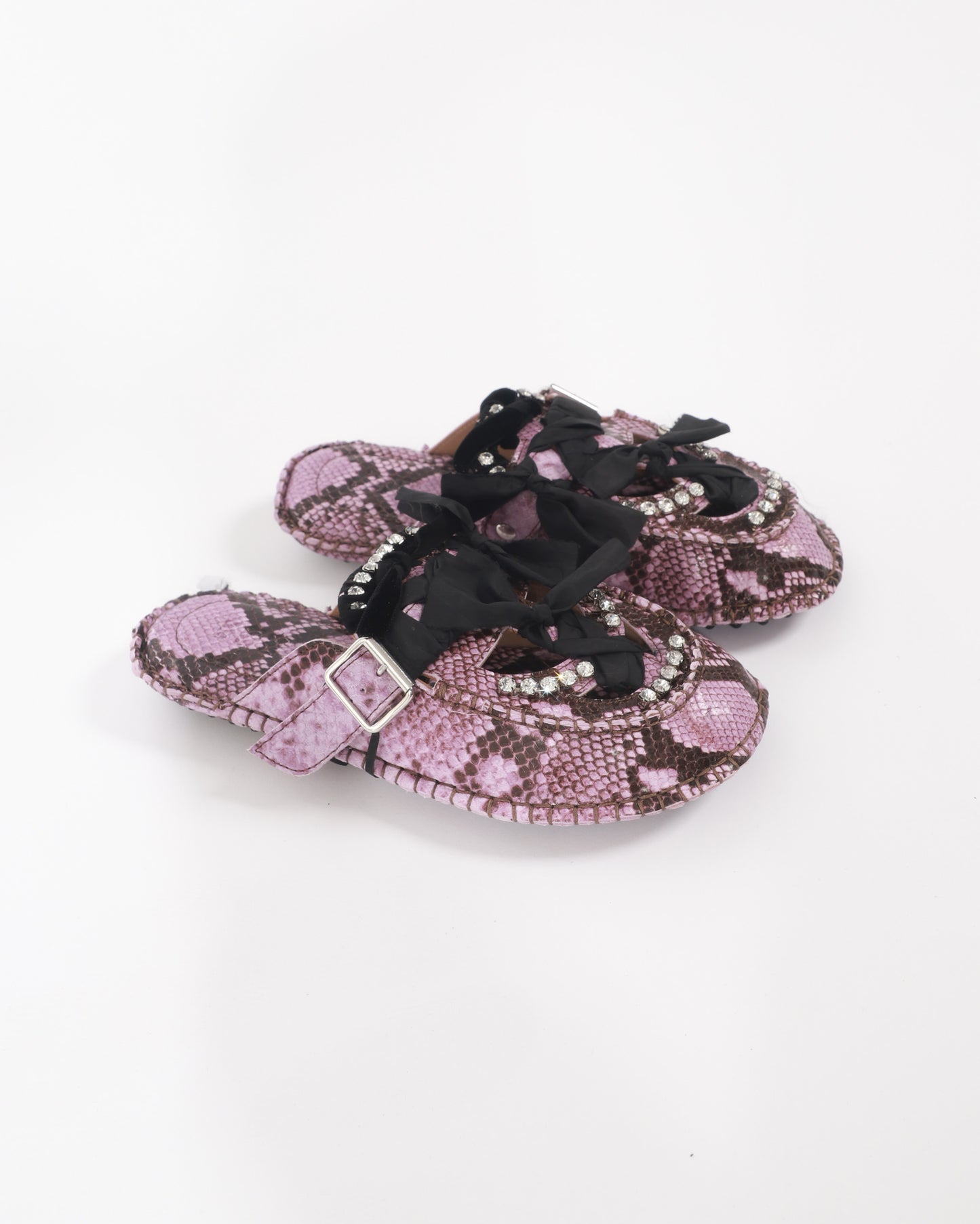 Medusa Snake Ribbon Mules