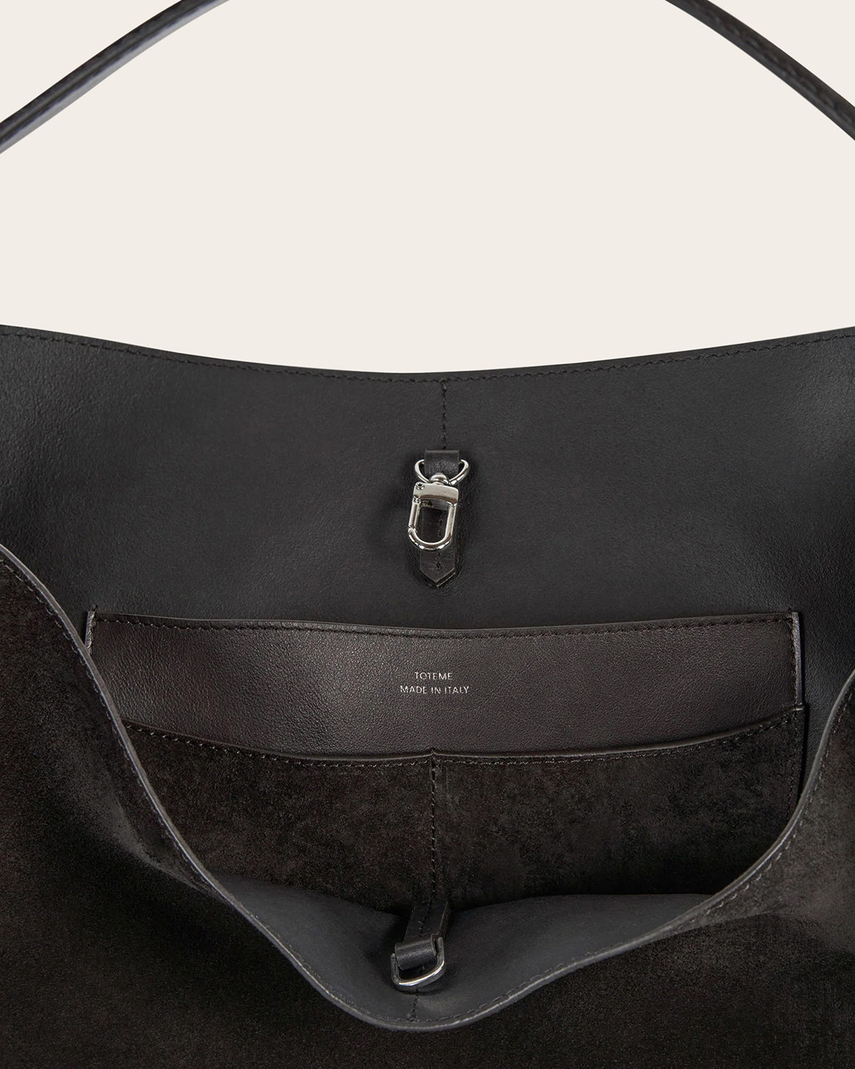 Suede Belted Tote
