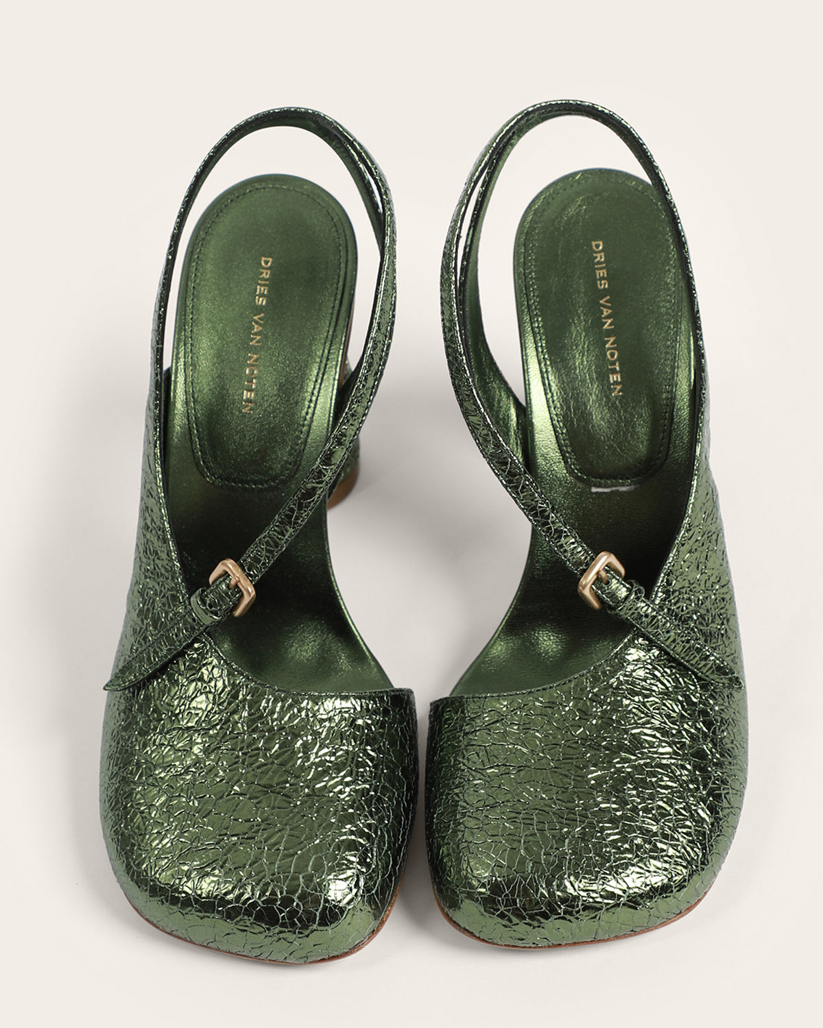Asymmetric Leather Heels