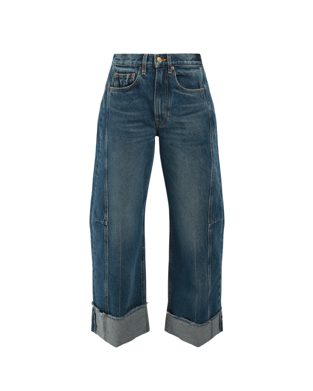 Relaxed Cuffed Lasso Jeans