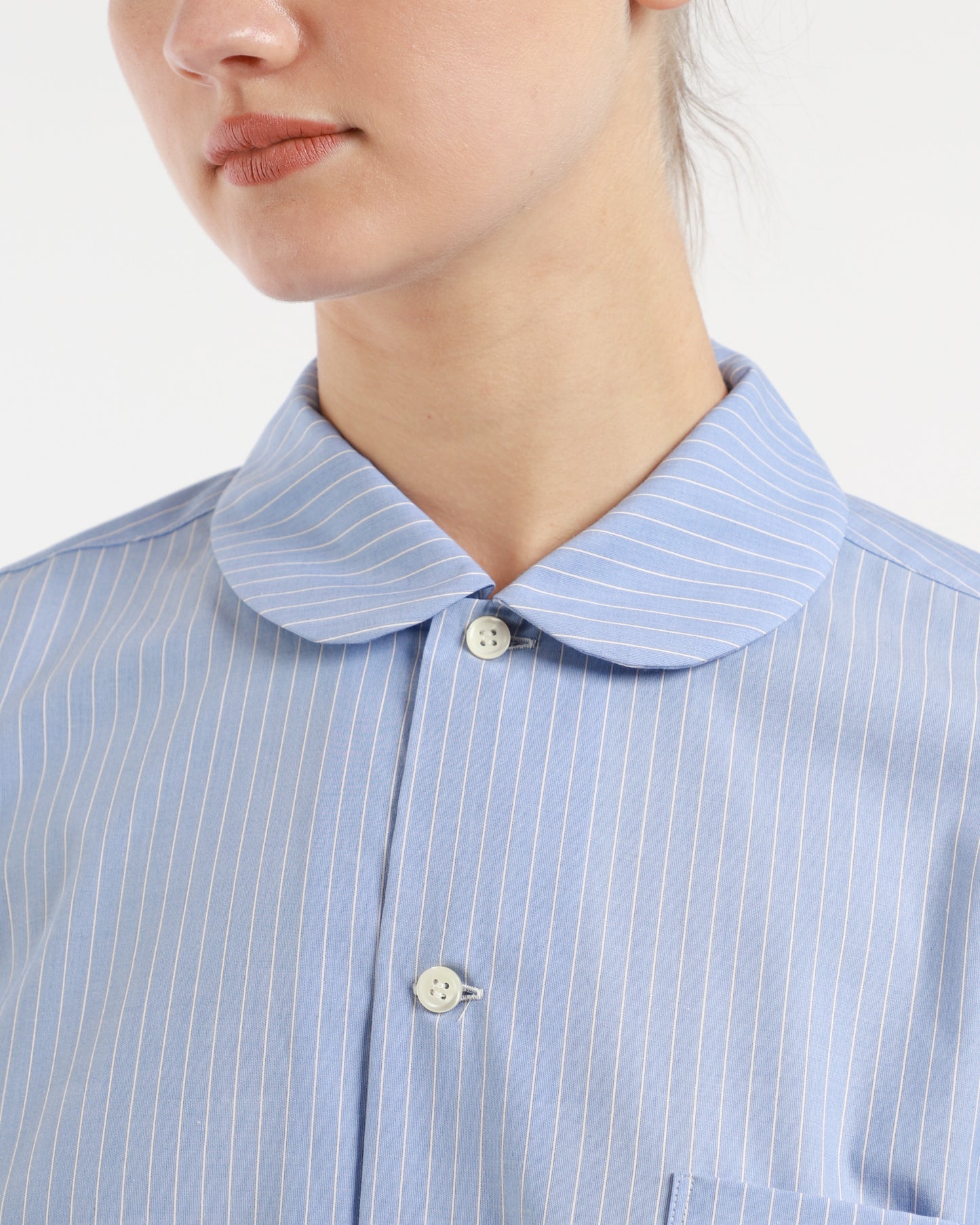 Stripe Frill Hem Blouse