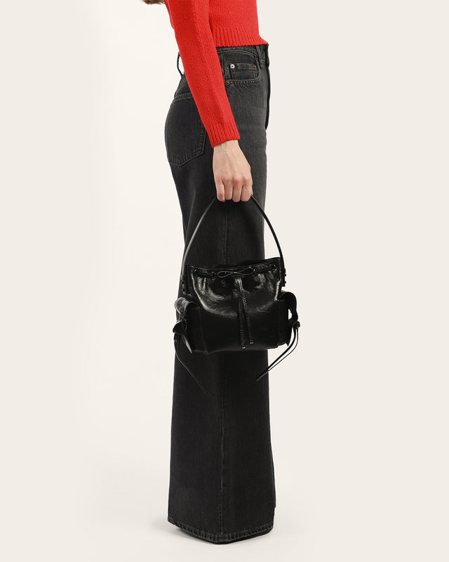 Multipocket Mini Bucket Bag