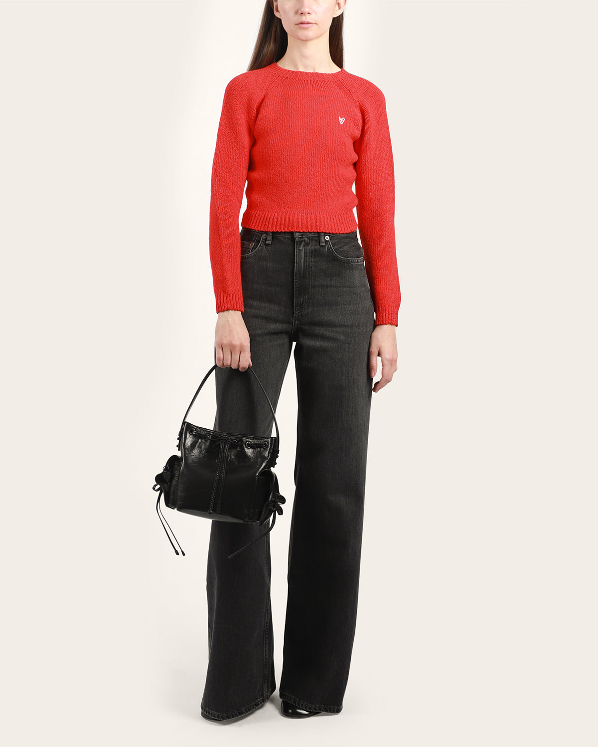 Cropped Crewneck Sweater