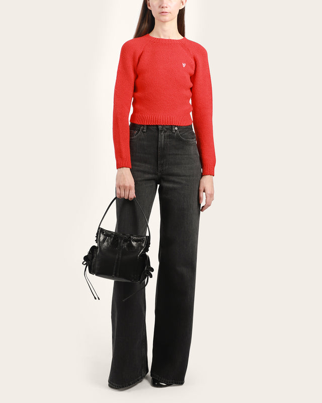 Cropped Crewneck Sweater