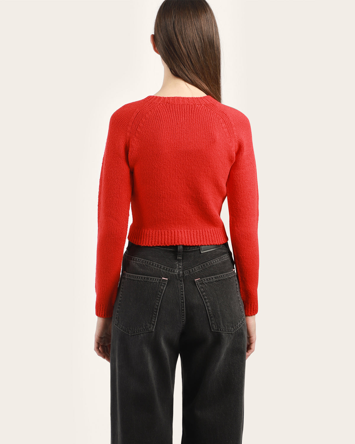 Cropped Crewneck Sweater