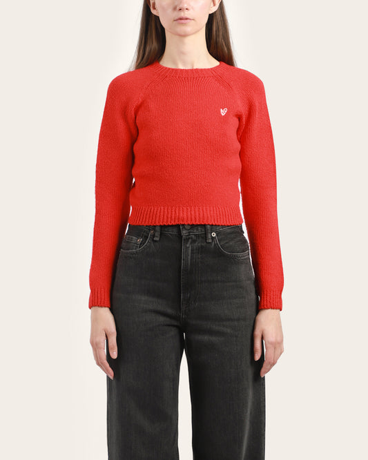 Cropped Crewneck Sweater