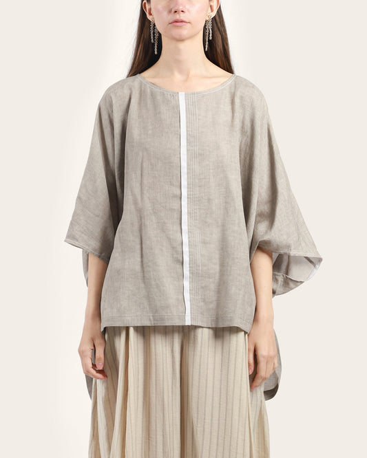 Grey Stripe Blouse