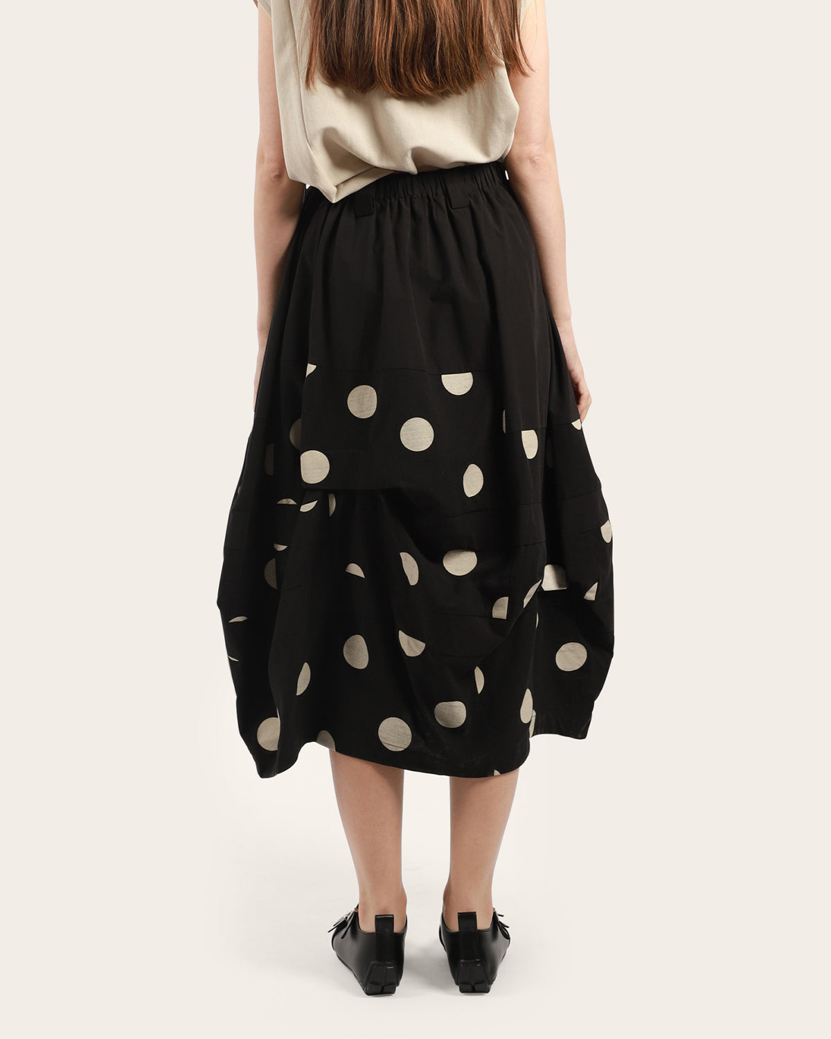 Half Polka Balloon Skirt