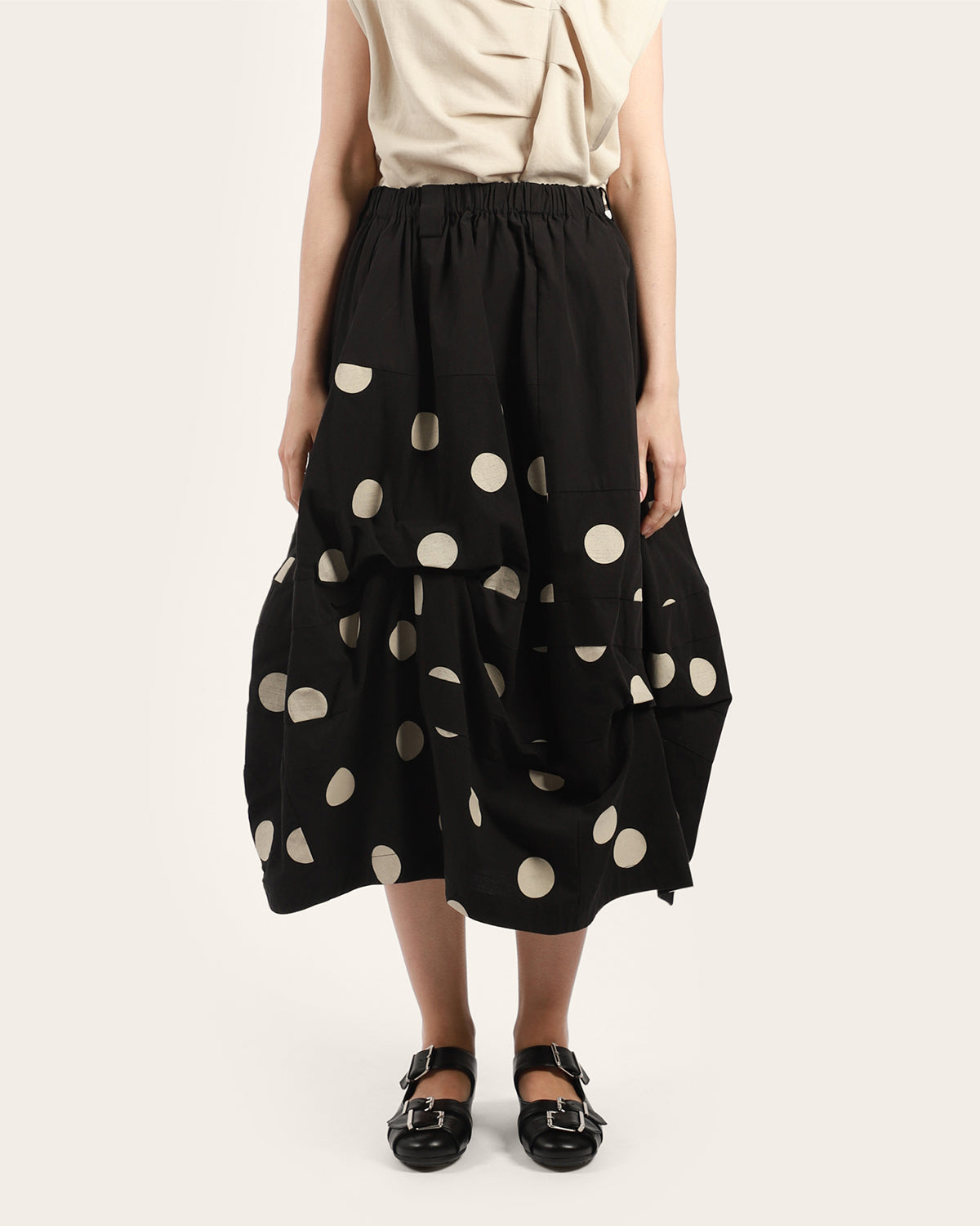 Half Polka Balloon Skirt
