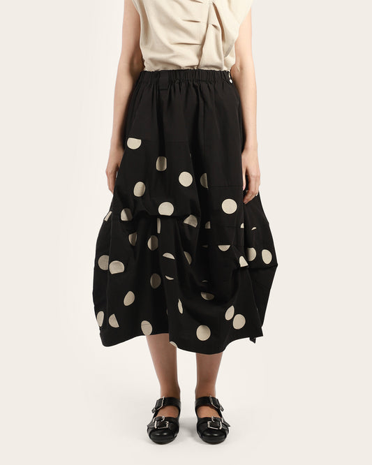 Half Polka Balloon Skirt