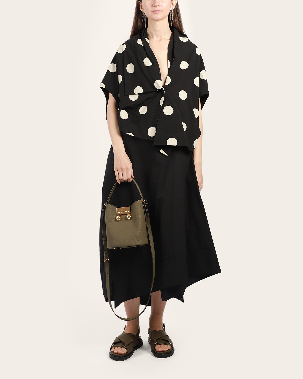 Polka Button Blouse