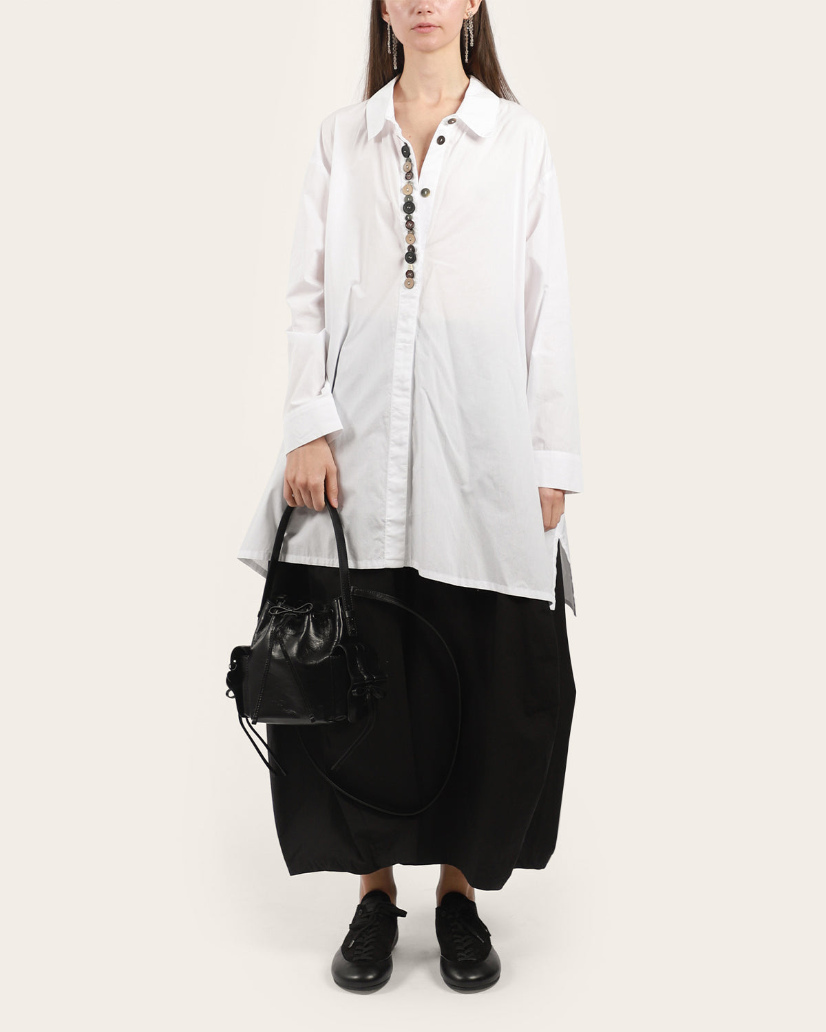 Multi Button White Shirt