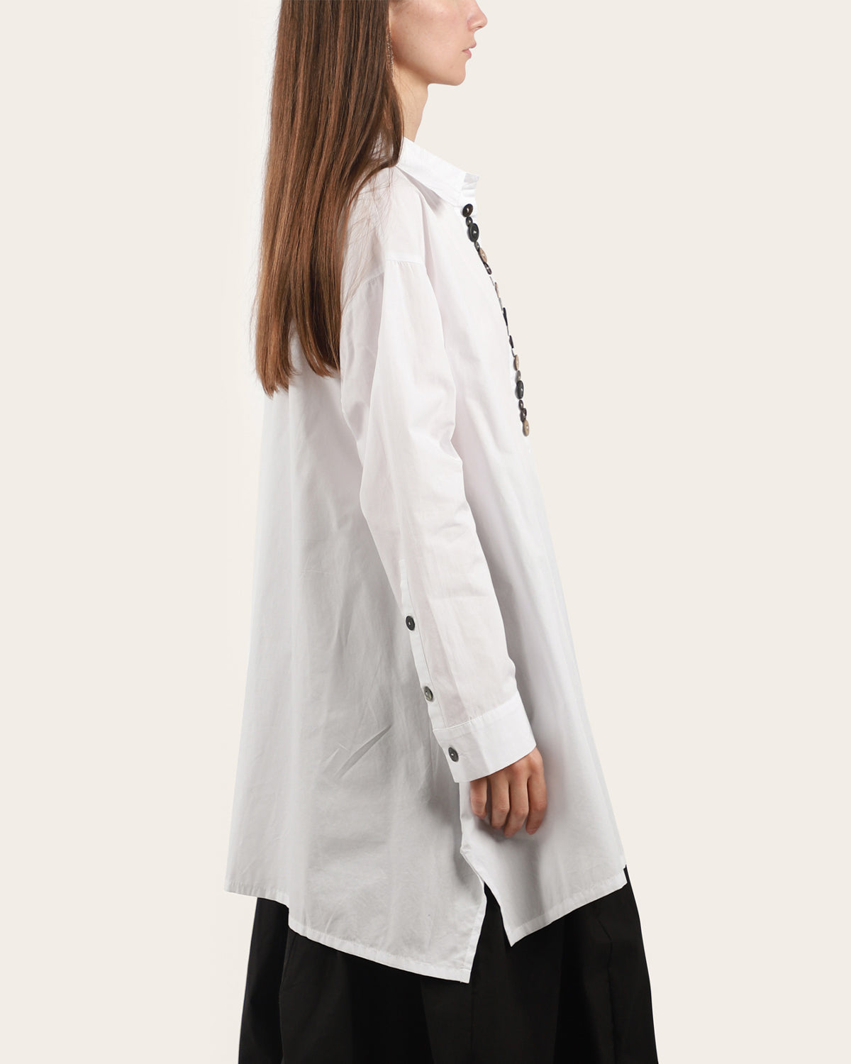 Multi Button White Shirt