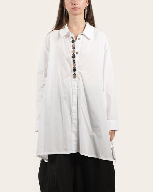 Multi Button White Shirt