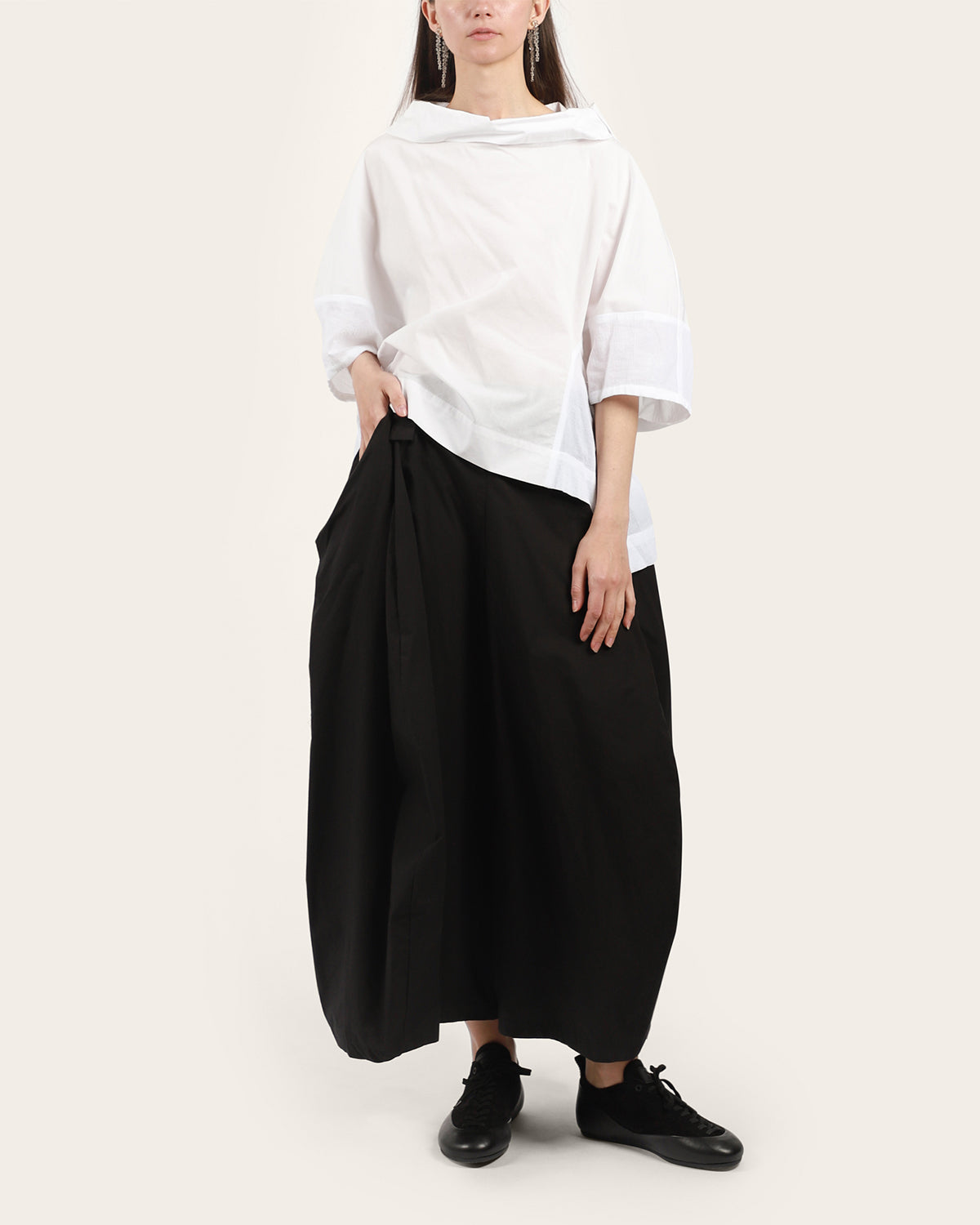Flipped Collar Blouse