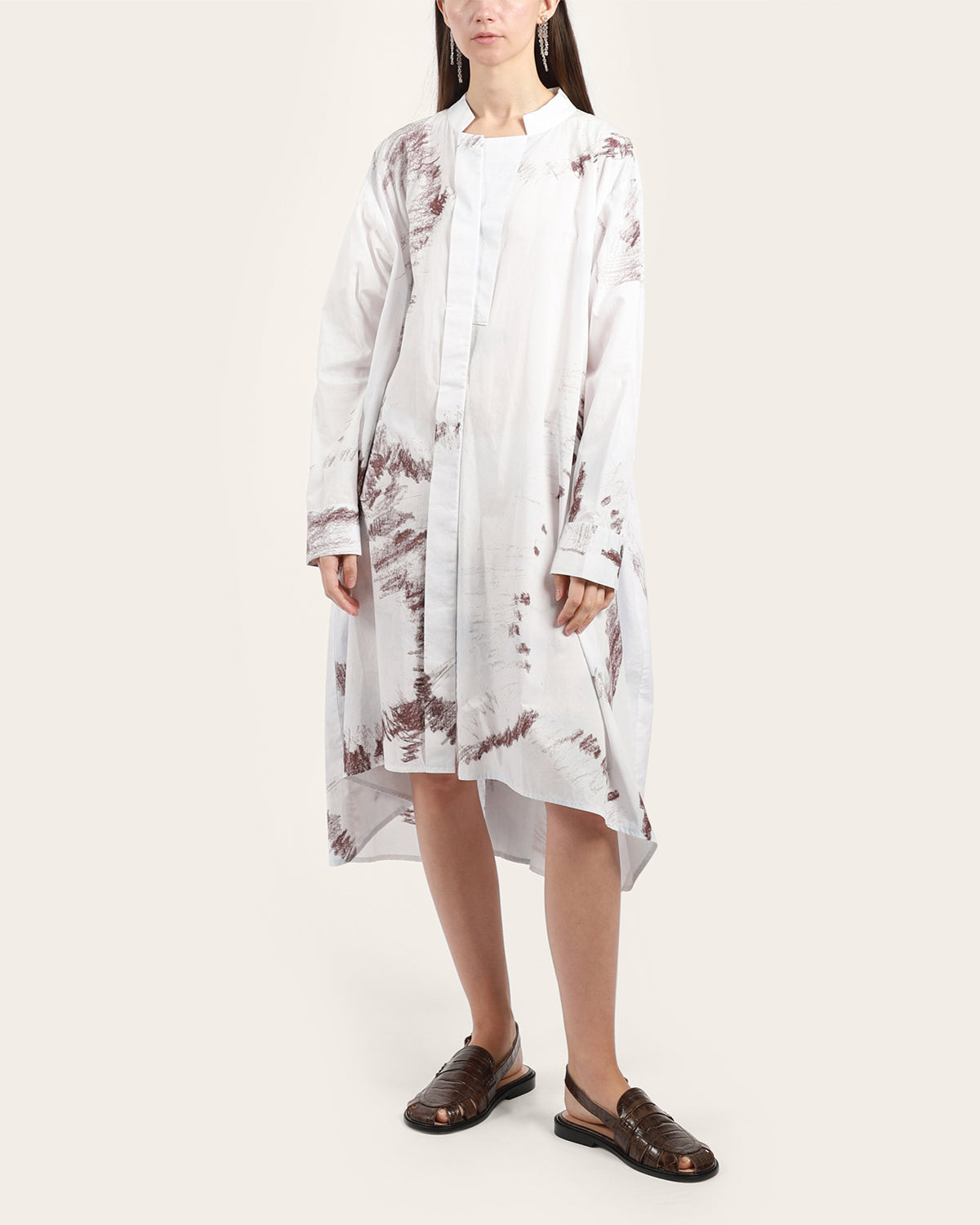 Scribble Print Dress