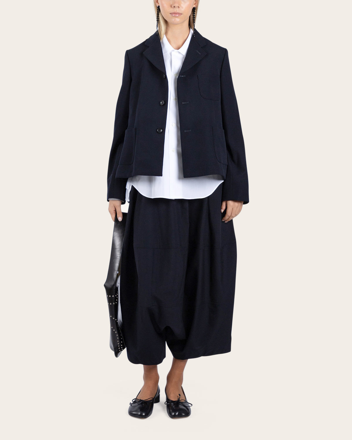 Cropped Balloon Pants