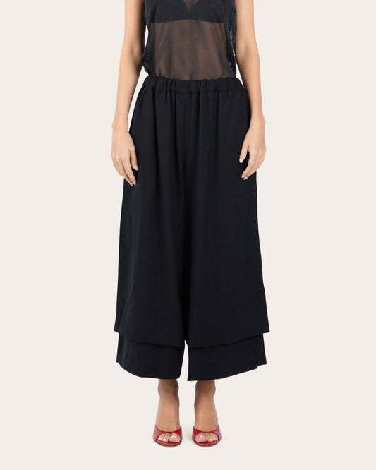 Layered Cropped Pants