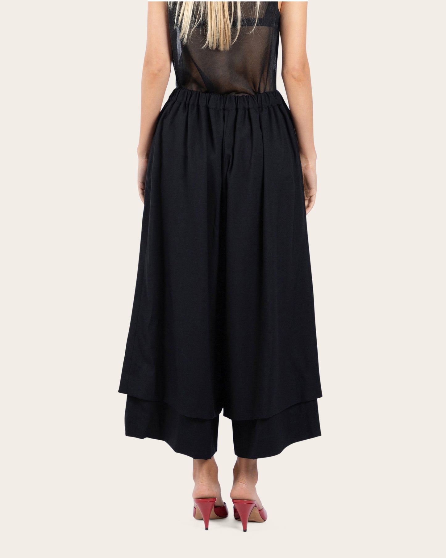 Layered Cropped Pants