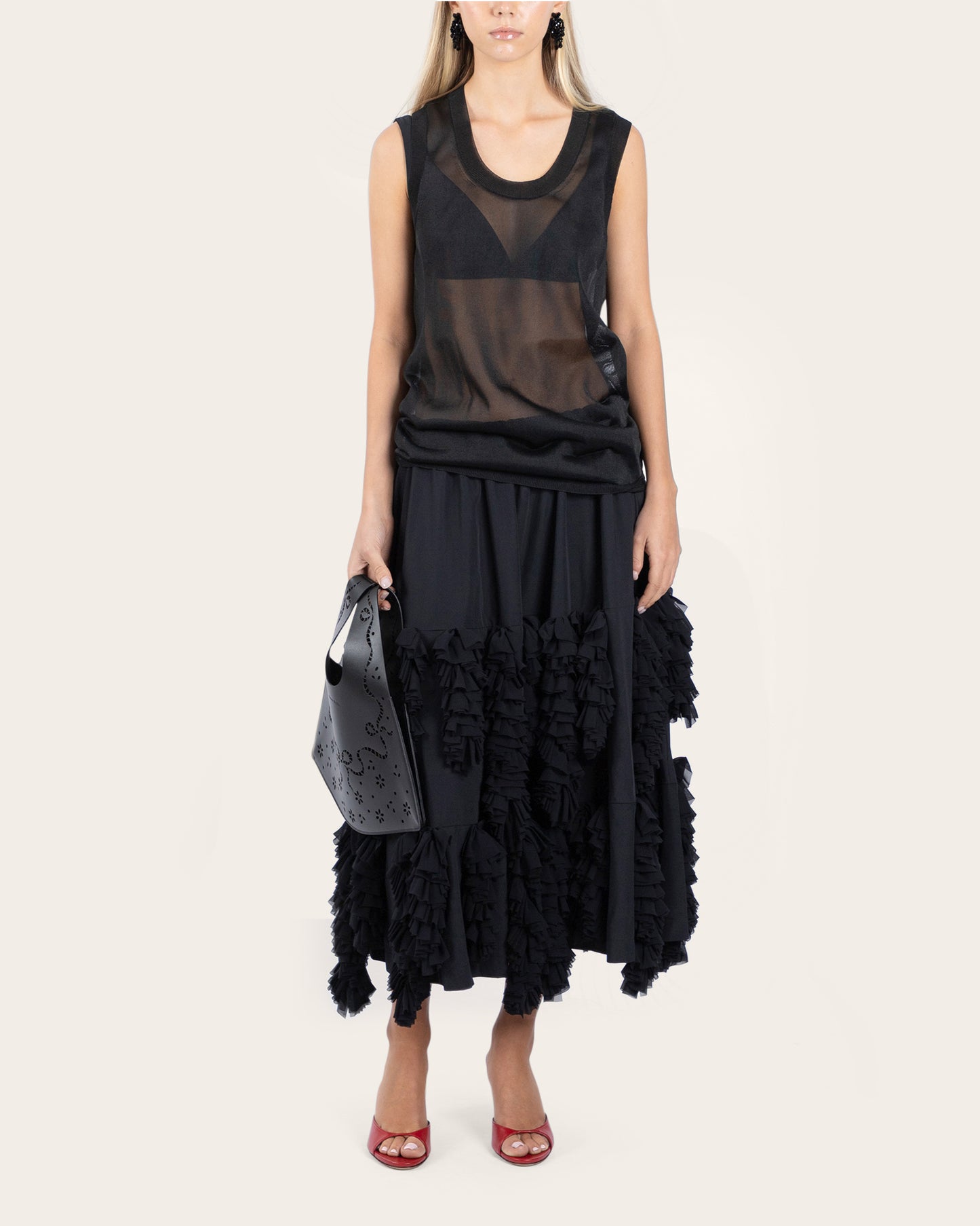 Loose Ruffle Skirt
