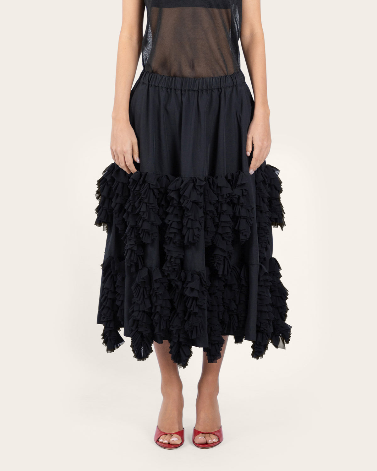 Loose Ruffle Skirt