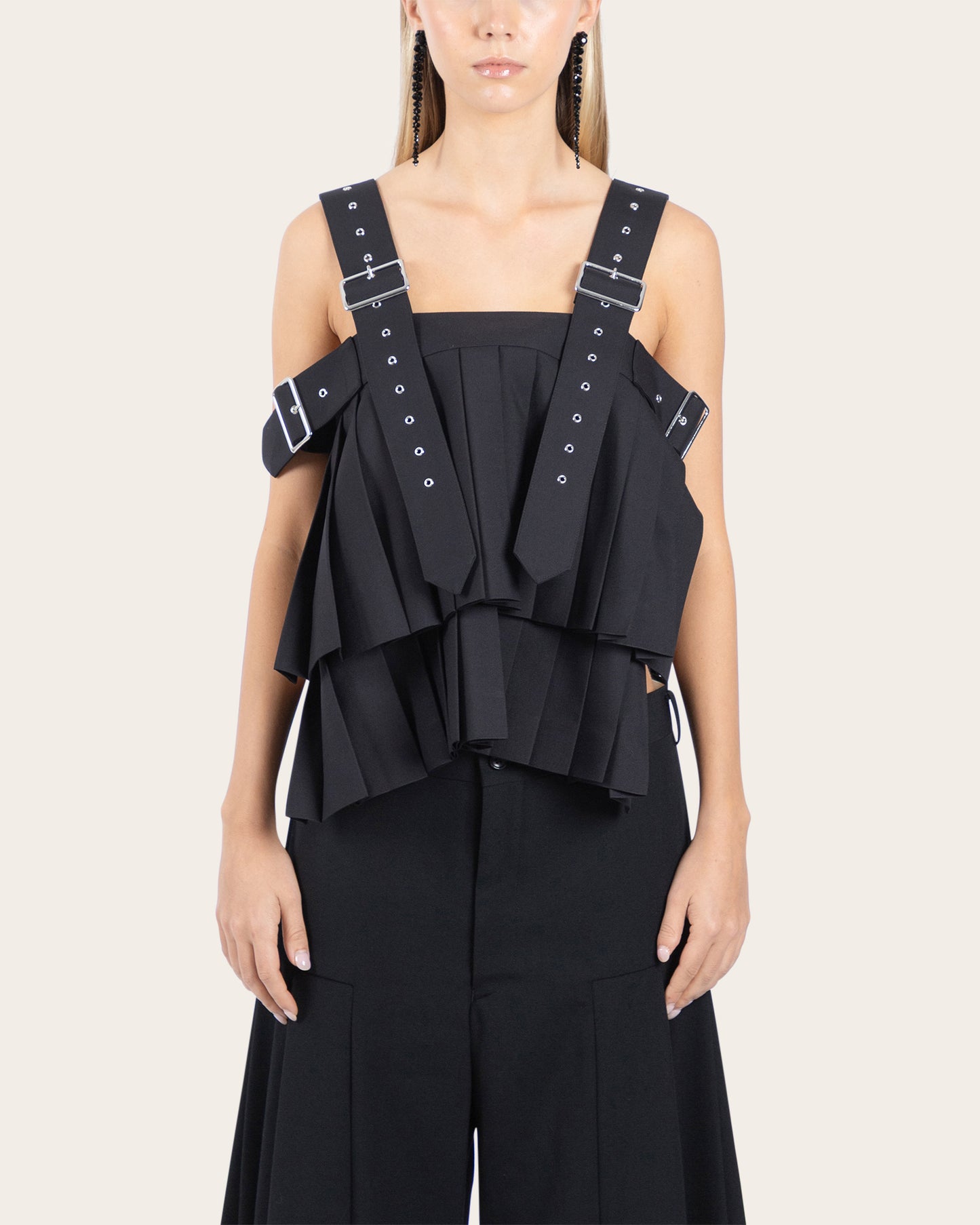 Pleated Vest