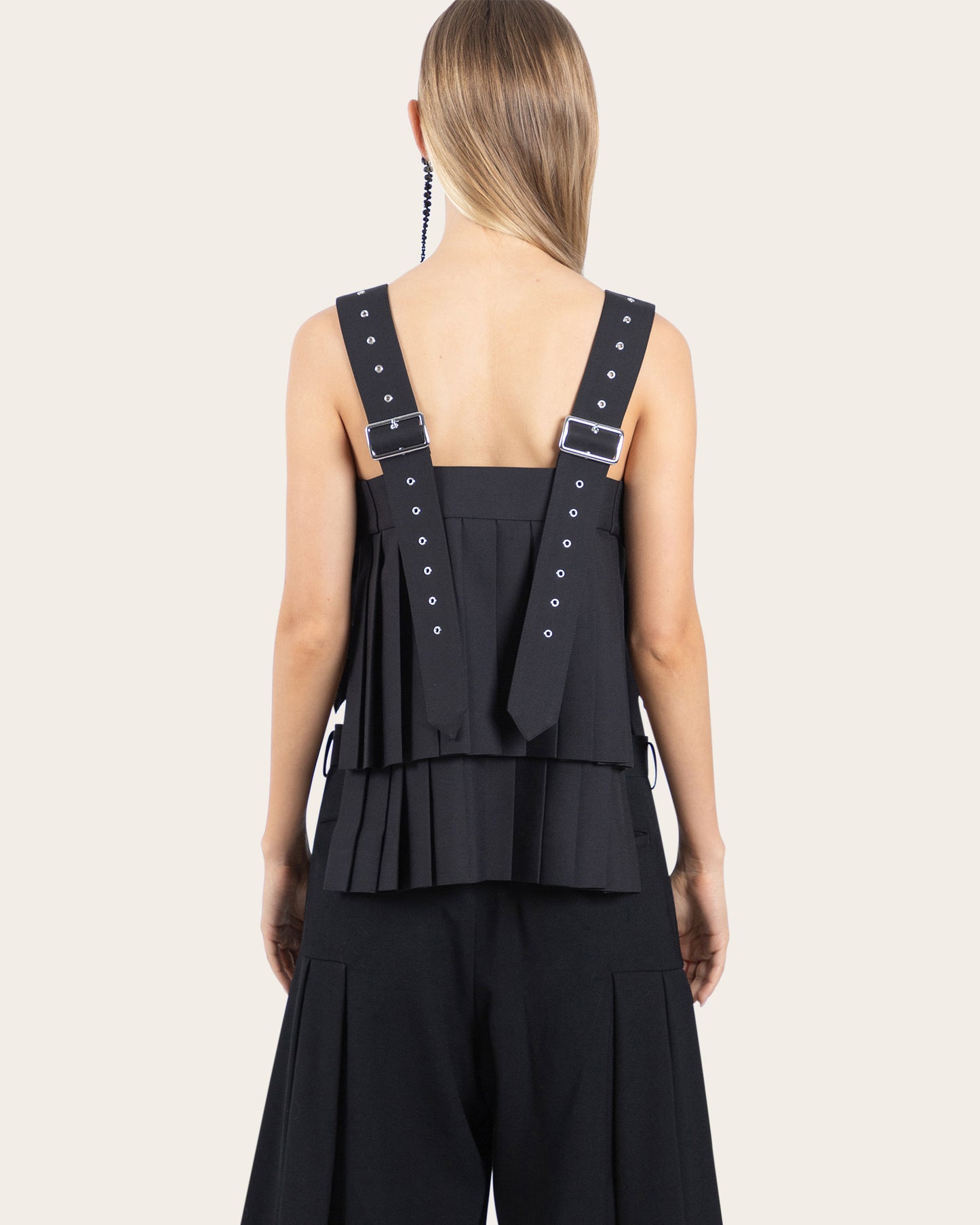 Pleated Vest