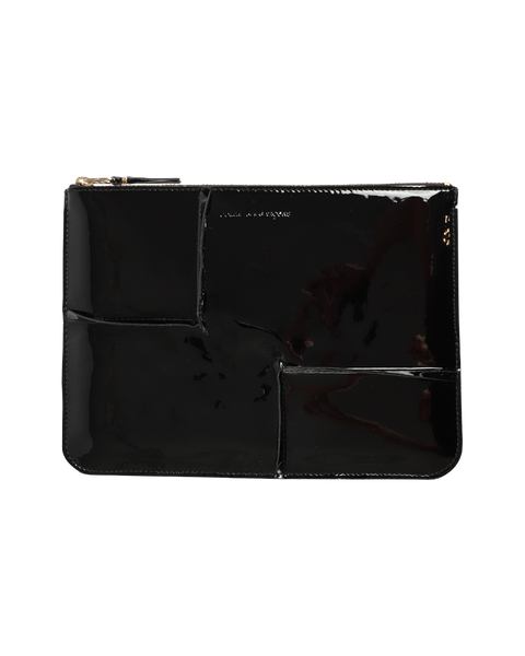 Reverse Seam Large Zip Pouch Wallet