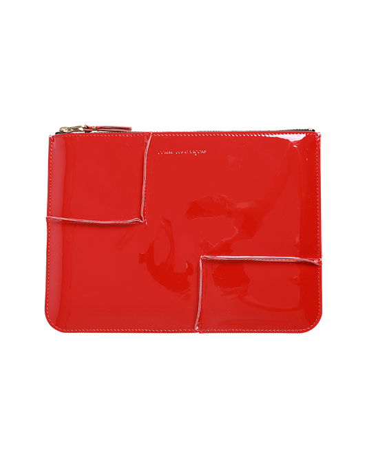 Reverse Seam Large Zip Pouch Wallet