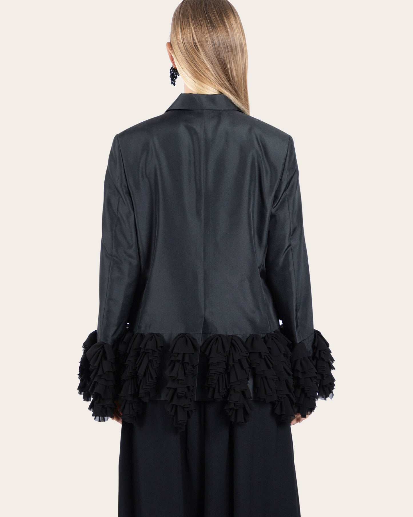 Ruffle Hem Jacket