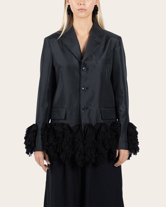 Ruffle Hem Jacket