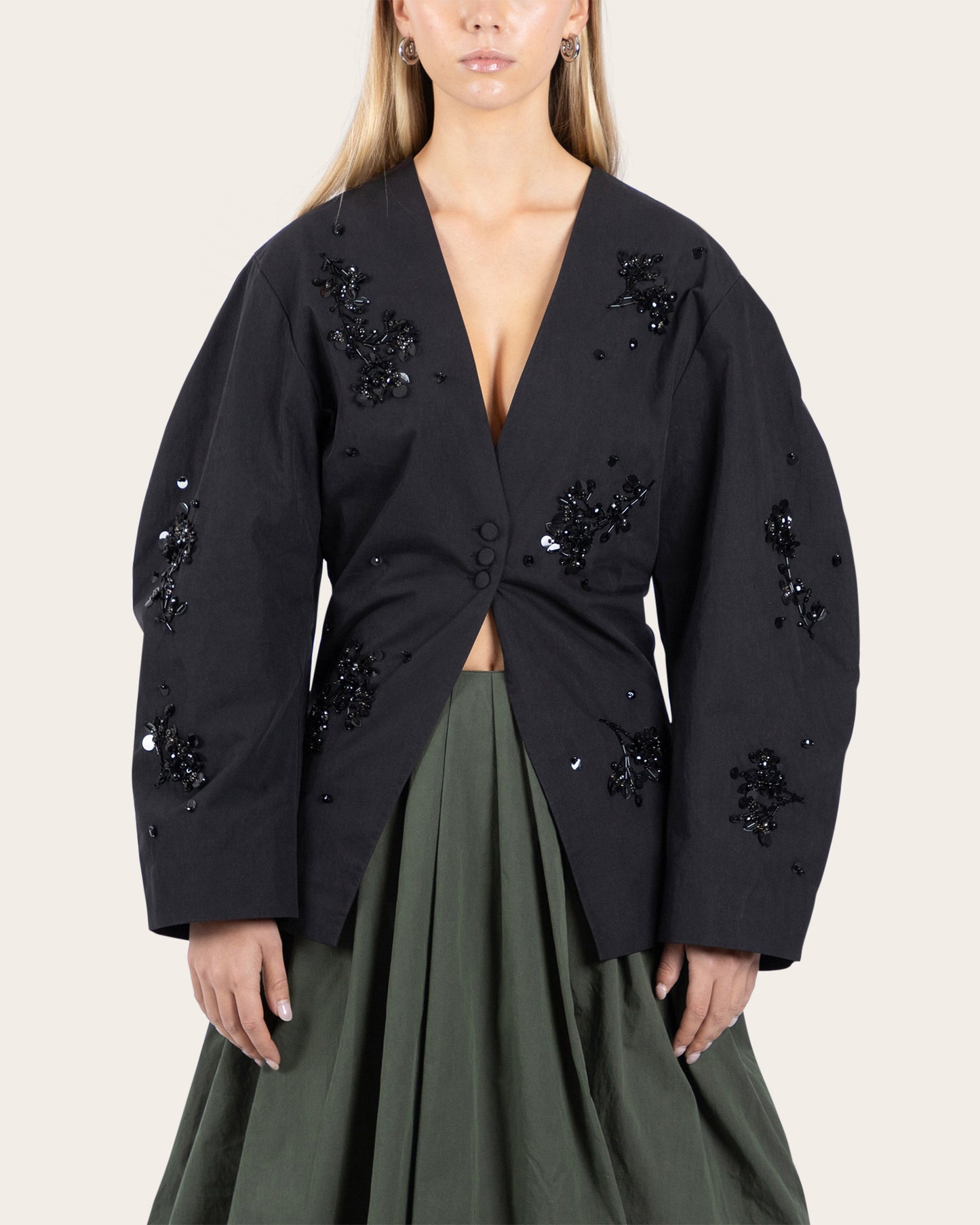 Handcrafted Barrel Sleeve Jacket