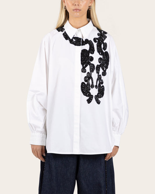 Handcrafted Yoke Batwing Shirt