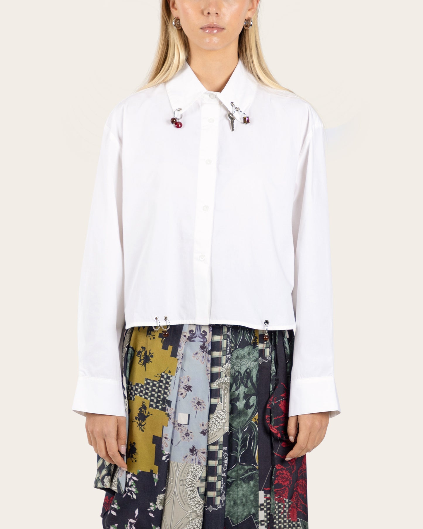 Pierced Cropped Shirt