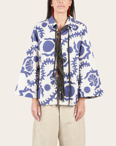 Printed Tie Up Shirt