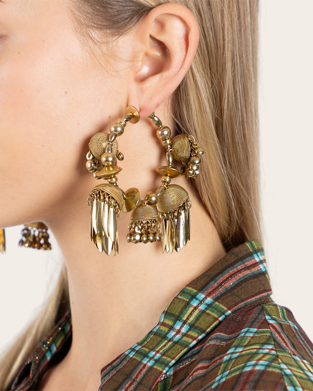 Embellished Hoop Earrings