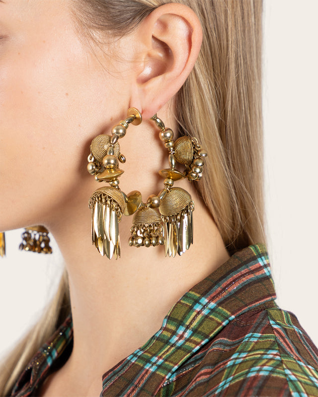 Embellished Hoop Earrings
