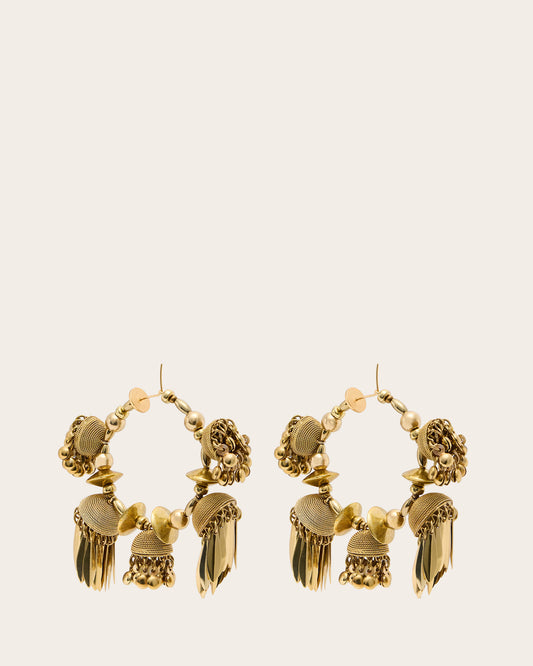 Embellished Hoop Earrings