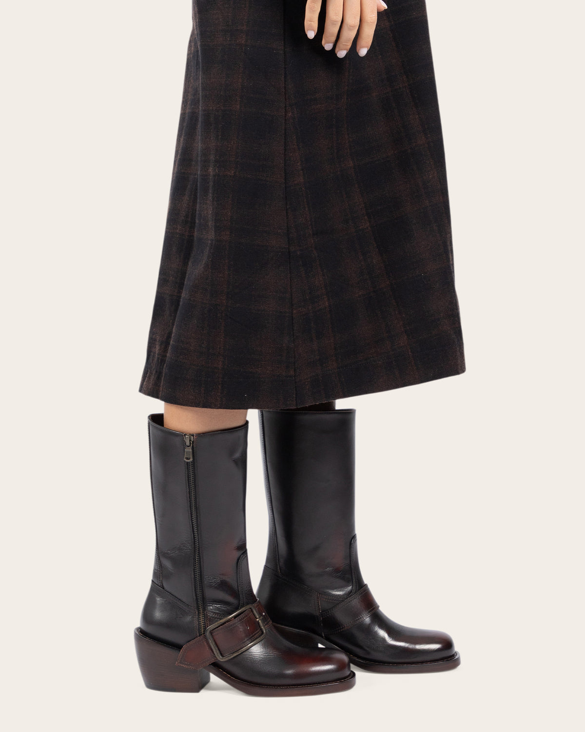 Heeled Leather Boots