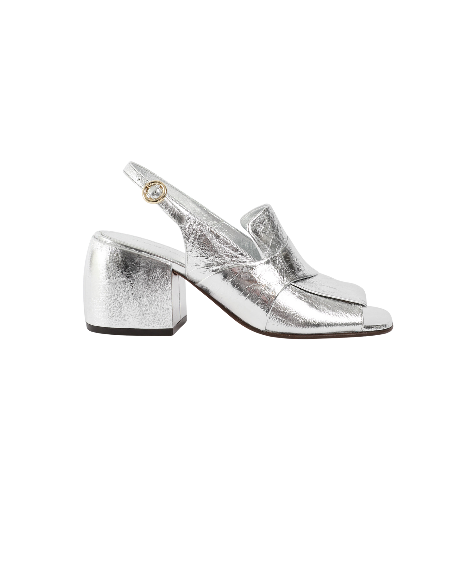 Metallic Slingback Heel