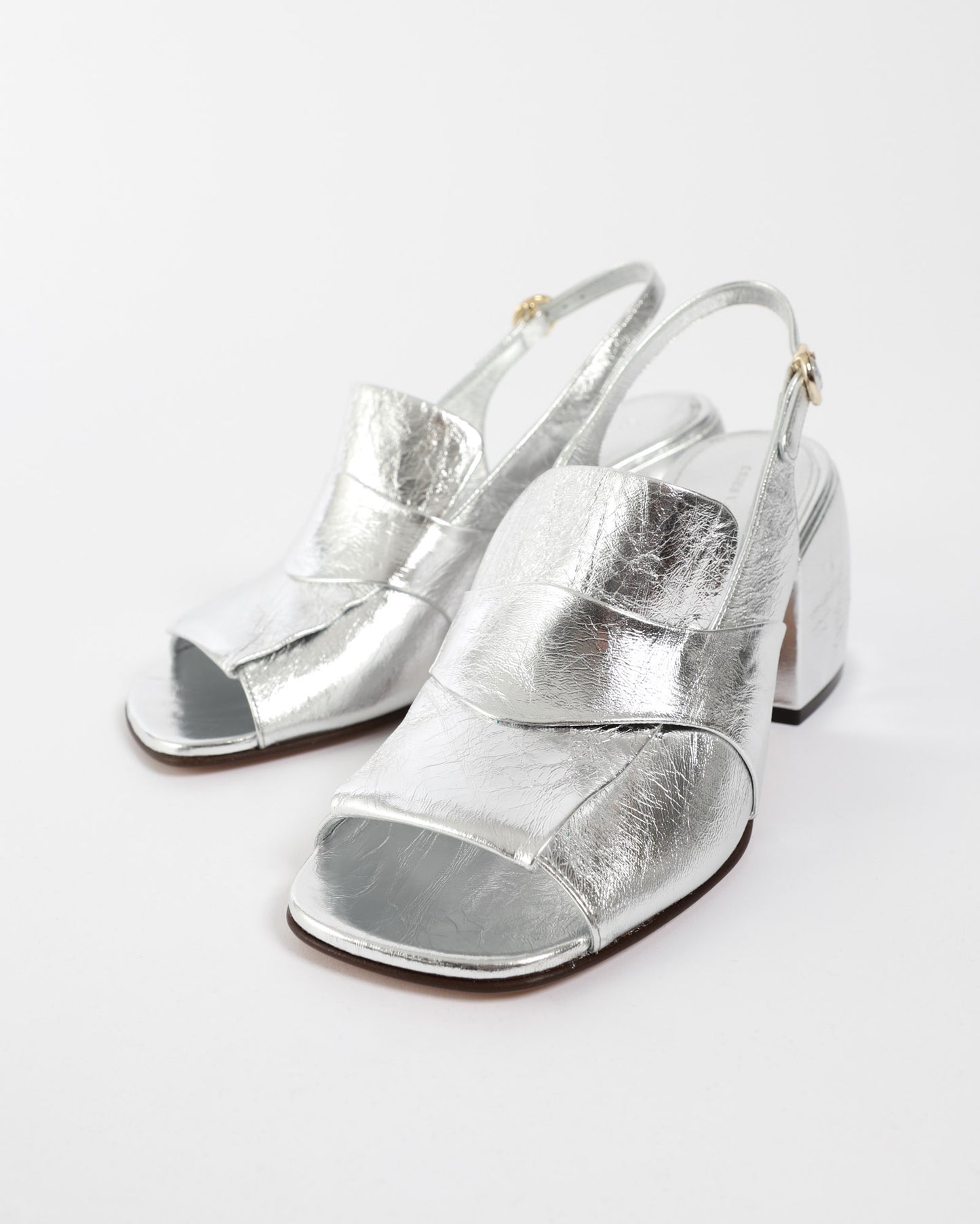 Metallic Slingback Heel