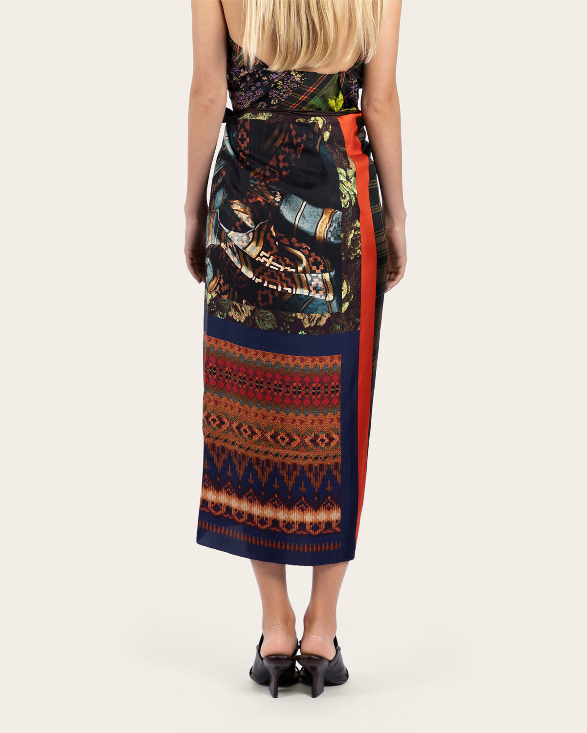 Scarfy Long Skirt