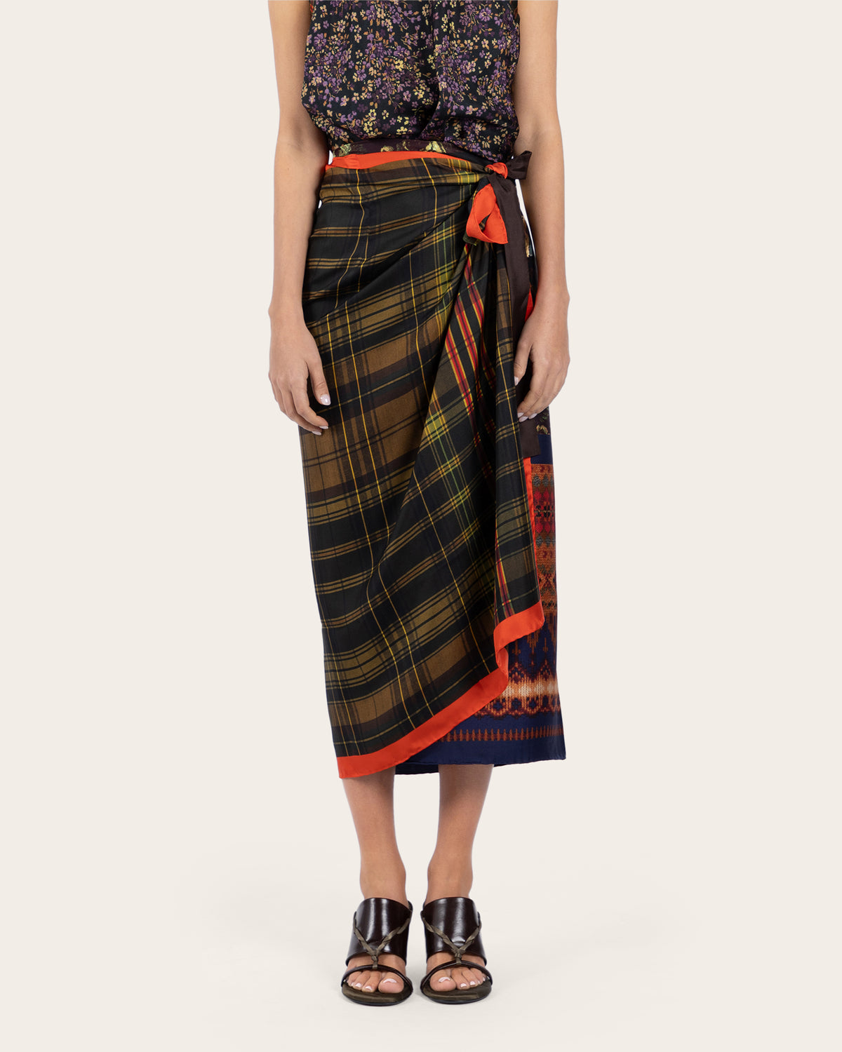 Scarfy Long Skirt