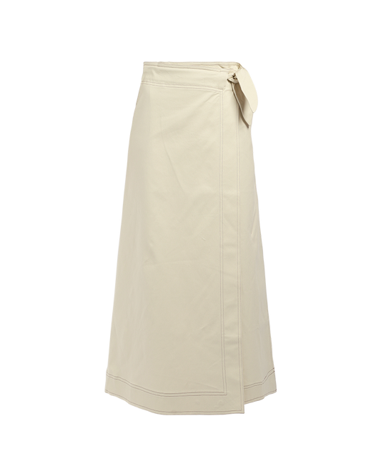 Canvas Long Wrap Skirt