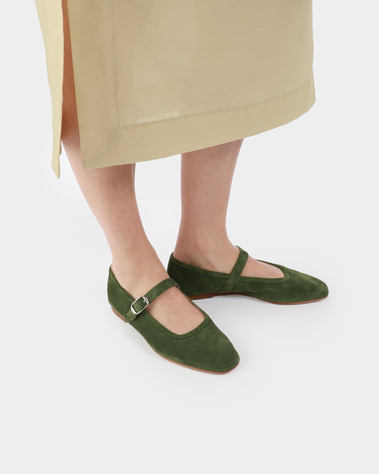 Ballet Suede Mary Jane Flats