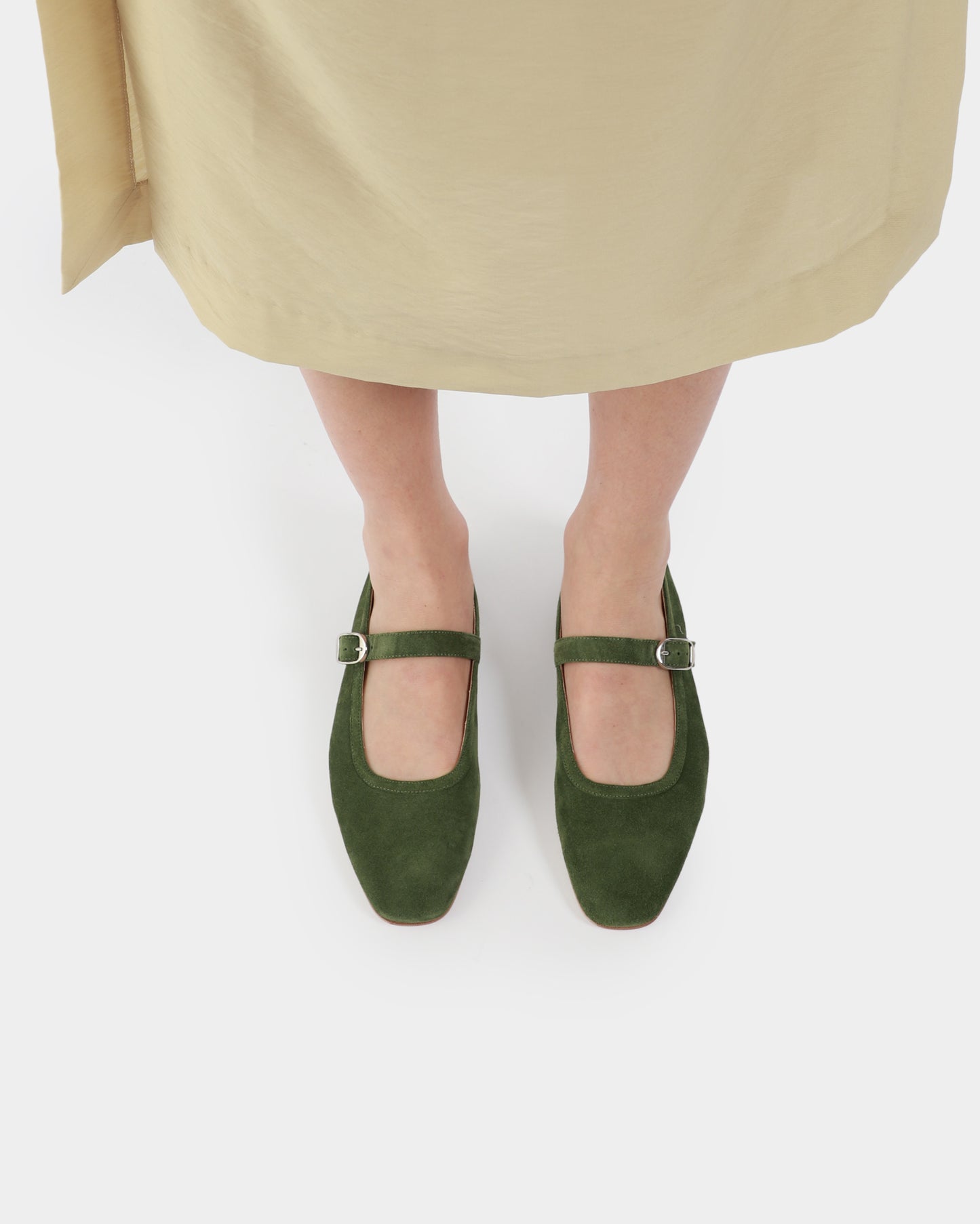 Ballet Suede Mary Jane Flats