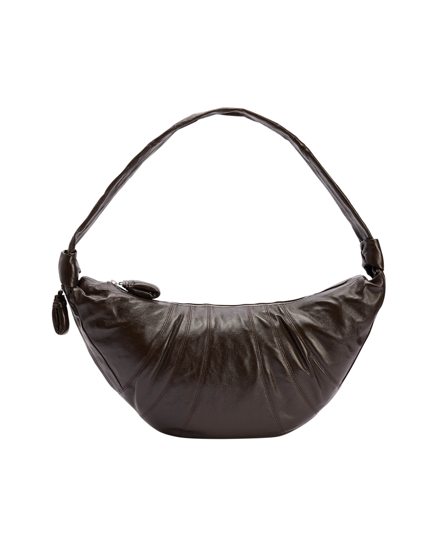 Large Coated Cotton Croissant Bag