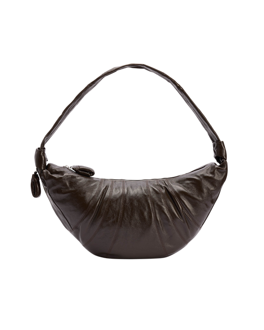 Large Coated Cotton Croissant Bag