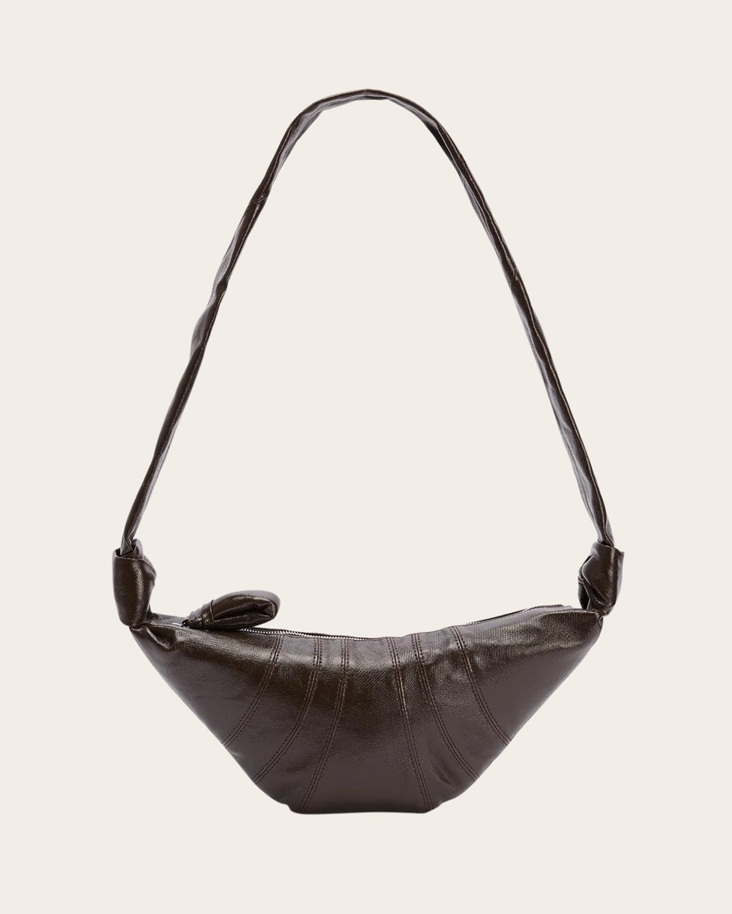 Small Coated Cotton Croissant Bag