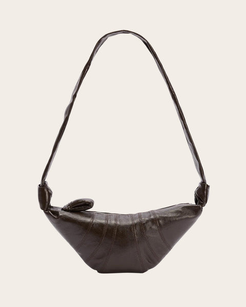 Small Coated Cotton Croissant Bag